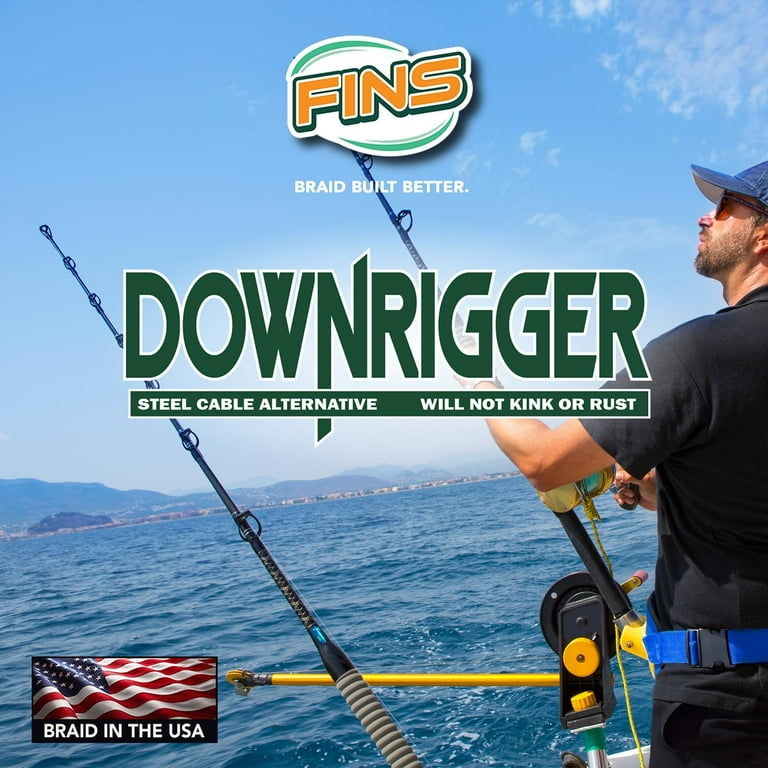 braided line for downrigger fishing American Wire Braid (Spectra Fibers) From freshwater to saltwater FINS Fishing Downrigger Braid -