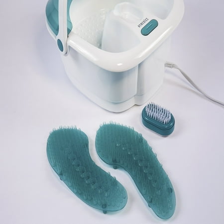 Homedics - Bubble Foot Spa with Heat Boost Power - White/Gray