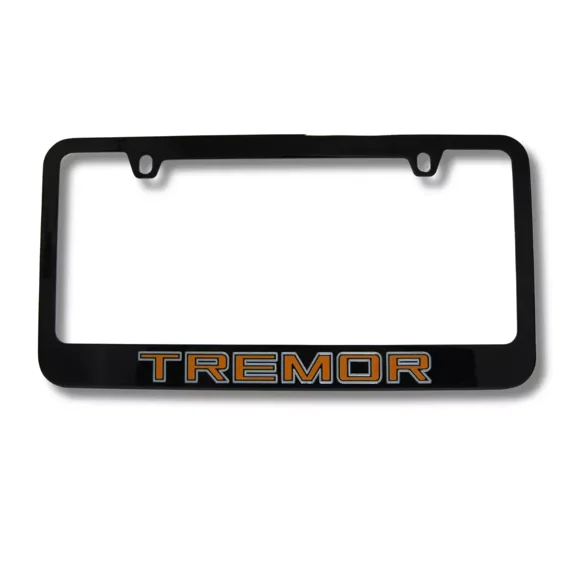 Ford Tremor Engraved Solid Metal Black License Plate Frame Official Licensed