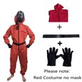 thumbnail image 3 of Disfraz de Halloween para adultos, niños, mujeres y hombres, mono rojo para espectáculos, ropa de fiesta para niñas y adultos, 3 of 5