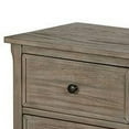 thumbnail image 2 of 2 Drawer Wooden Nightstand with Round Knobs Gray, 2 of 5