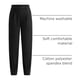 thumbnail image 4 of Pantalones PRETTYGARDEN 2025 de tiro alto, largo al tobillo, negros XS, 4 of 9