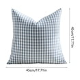 thumbnail image 3 of Fundas de almohada impermeables para exteriores con estampado clásico de cuadros para patio, piscina, jardín y sofá: fundas decorativas para cojines con textura tejida, fáciles de limpiar., 3 of 6