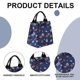 thumbnail image 3 of Lunch bag for women and girls, insulated lunch box, reusable tote, 3 of 5