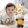 thumbnail image 5 of YOHAVEN Plush Bull Breathing Toy with Lights Music Motion, Stuffed Anxiety Relief Soothing Sleep Companion Early Education Doll for Relaxation Bedtime Gift Decor, 5 of 9