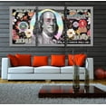 thumbnail image 2 of Hieng Dollar Money Canvas Wall Art Decor Vintage 100 Dollar Bill Motivational Poster Painting for Home Decor and Office Living Room Artwork Unframed, 2 of 6