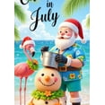 thumbnail image 3 of Tropical Santa Core Keywords Christmas in July Themed Flamingo Beach Holiday Party Fun Banner for Summer Celebration Beach Party Event Decor, 3 of 7