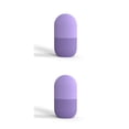 thumbnail image 3 of Vogacara Molde para cubitos de hielo facial Masajeador facial Molde para glaseado reutilizable lavable Púrpura Violeta 2piezas, 3 of 6