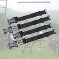 thumbnail image 3 of 4x Adjustable Pouch Backpack Chest Strap Quick Release Buckle Belts Strap Outdoor Camping Black, 3 of 8