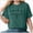 A70-Dark Green, variant on Halloween Shirt for Women Funny Pumpkin Graphic Tee Short Sleeve Mama to Be Fall Holiday T-Shirt(Hot Pink,L)