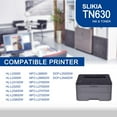 thumbnail image 2 of 3-Pack Black TN630 Toner Cartridge: Compatible TN630TN-630 Replacement for Brother HL-L2300D L2305W L2320D L2340DW MFC-L2740DW L2680W L2700DW L2705DW L2720DW DCP-L2520DW L2540DW Printer, 2 of 6