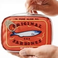 thumbnail image 4 of Fiudx Bolsa de Sardinas, Elegante Estuche para Cosméticos Bordado, Espacioso Necceser de Viaje, Elegante Estuche para Maquillaje con Estampado de Peces, Ideal para Uso Diario, Ideal Como Regalo, Mate, 4 of 5
