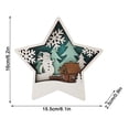 thumbnail image 3 of Fiudx Adornos de Madera, Diseños Artesanales de Papá Noel y Muñeco de Nieve, Figuras de Madera Talladas con Detalles, Escena de Bosque Natural, Decoración para El Hogar y La Oficina, Regalo Único, 1, 3 of 5