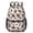 Football Icon White Pattern, variant on Football Icon Darkgreen Pattern 17" Waterproof Oxford School Backpacks for Teens, S-Shape Padded Straps, for School, Travel, Hiking, Camping