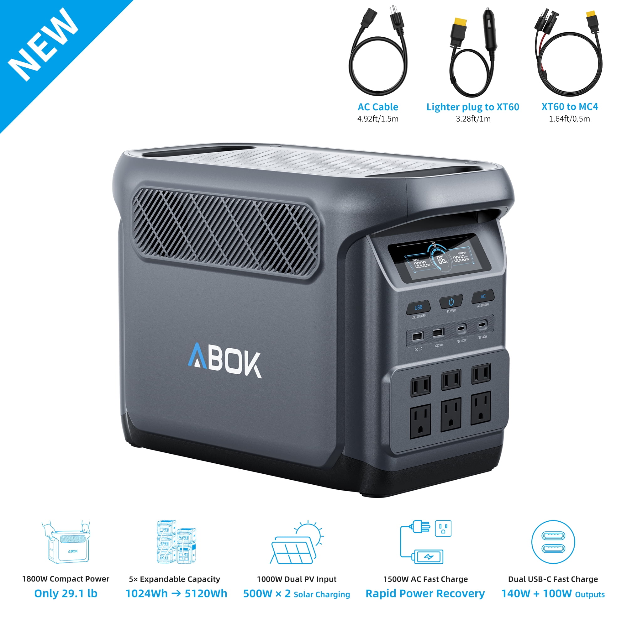 Anker, PowerStation, 256Wh, 200W, Portable Battery - Walmart.com