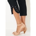 thumbnail image 4 of Catherines Women's Plus Size Studded Hem Denim Capri, 4 of 6