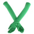 thumbnail image 3 of Mujer damas gótico fiesta disfraz boda nupcial codo rgo guantes Verde Colcomx Guantes de raso largo, 3 of 8