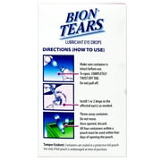 Bion Tears Lubricant Drops Dry Eye, No Preservative Sterile, 28 ct, 6-Pack