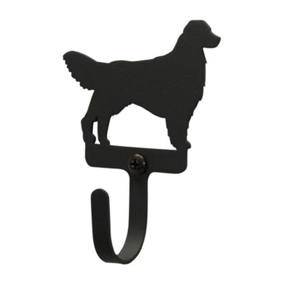 Village Wrought Iron WH-237-S Small Wall Hook - Retriever - Black