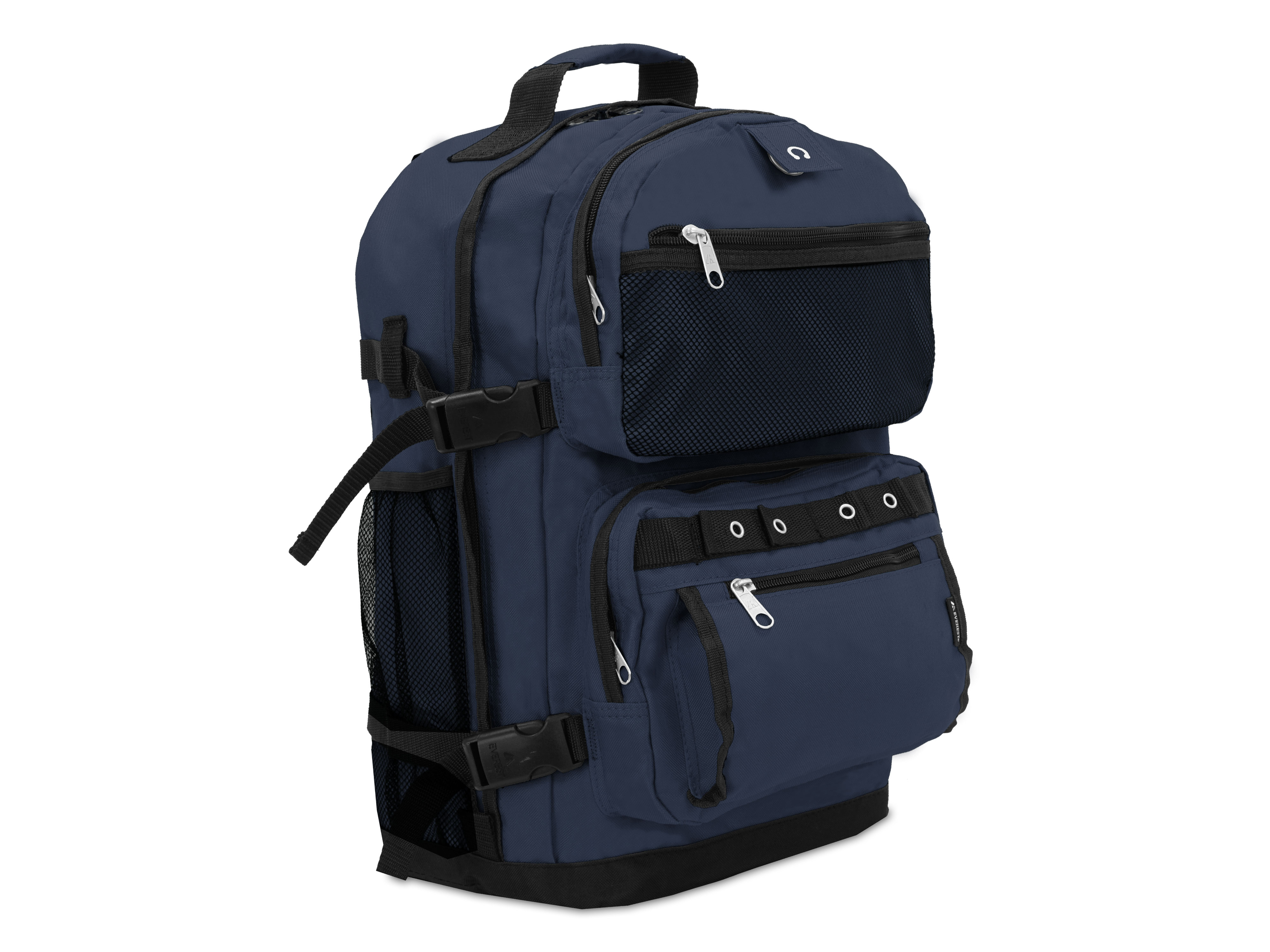 Everest Unisex Oversize Deluxe Backpack Navy Blue Black - image 2 of 5