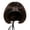 A, variant on Funny Dog Cat Cosplay Wig,Pet Wigs for Halloween, Christmas, Parties, Festivals, Dog Wigs for Small Medium and Large Dogs (Black Brown Straight)