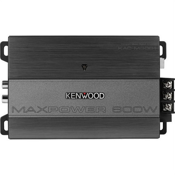 Kenwood KAC-M3001 600W Class D Monoblock Compact Digital Car/ATV/Marine Certified Amplifier