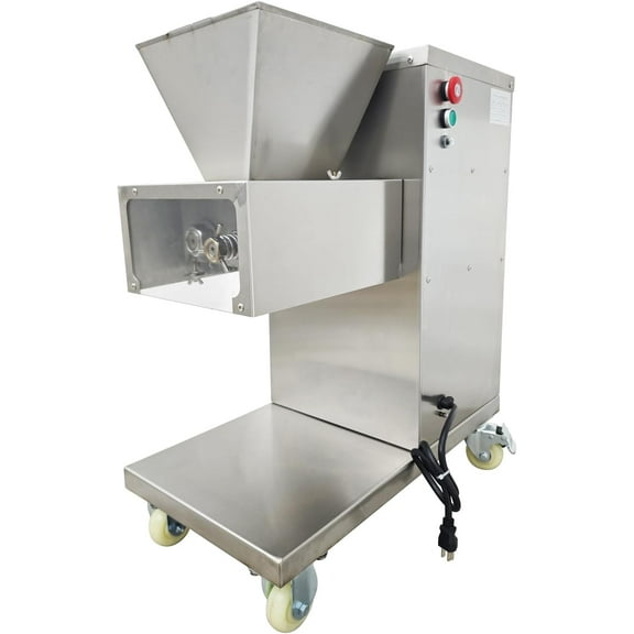 Commercial Meat Cutter Electric Pork Slicer with 8mm Blade Stainless Steel TJ-180L Standing Type
