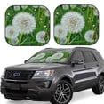 thumbnail image 2 of Daiia Dandelion Flower In The Meadow 2PCS Car Windshield Sun Shade, Foldable Sun Shield for Car Front Window, Auto Sun Blocker Visor Protector Universal for Truck SUV Pickup-Medium, 2 of 7