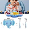 thumbnail image 4 of Suction Plate Baby Silicone Divided Baby Weaning Plate Non Slip Baby Plates, 4 of 4
