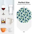 thumbnail image 6 of Sigee Blue Sunflowers for Water-Resistant, Heat-Resistant, Non-Slip Leather Coasters Set, Ideal for Coffee Table, Office, Bar, Home Decor-Octagon, 6 of 6