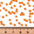 thumbnail image 5 of 8/0 Glass Seed Beads Transparent Round Dark Orange 3mm Hole: 1mm about 1097pcs/50g, 5 of 6