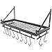 thumbnail image 3 of Hanging Pot Holder Rack - Southern Homewares - Kitchen Shelf for Storage & Organization - Includes 12 Hooks, 3 of 4