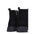 thumbnail image 4 of Cape Robbin Women Ankle Combat Boots Lug Platform Sole Booties Lace Up Round Toe Side Zipper Suede SHANDA Black 5, 4 of 4
