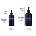 thumbnail image 2 of Matte Soap Dispenser For Bathroom (500ml/250ml) Frosted Glass Liquid Bottle, 2 of 11