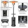 thumbnail image 3 of Costway Chauffage de Patio Extérieur 50,000BTU avec Roues et Étagère, sur Pied, 3 of 9