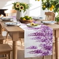 thumbnail image 2 of Table Runner Wisteria Floral Table Decoration for Kitchen Dinning Light Pink Leaf Table Decoration for Indoor Outdoor Party Wedding Decor 13x72inch, 2 of 7