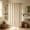 Beige, variant on Plastic Shower Curtain with Subtle Geometric Line Print,Waterproof Mildew Resistant PEVA Bath Curtain with Reinforced Grommets,Neutral Farmhouse Bathroom Curtain for Bathtub Shower Stall Home