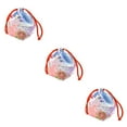 thumbnail image 2 of VONKY Japanese Drawstring Bag Coin Purse Food Pouch Durable and Portable Blue Pink 14x12x16cm 3Set, 2 of 6