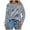 Navy, variant on Women Casual Long Sleeve Crewneck T Shirt Striped Pattern Basic Top Blouse For Daily Wear Long Sleeve Tops For Women Navy