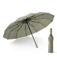 thumbnail image 3 of Wovilon Folding Travel Windproof 12 Ribs Anti-Uv Automatic Reverse Umbrellas Umbrellas For Rain, 3 of 5