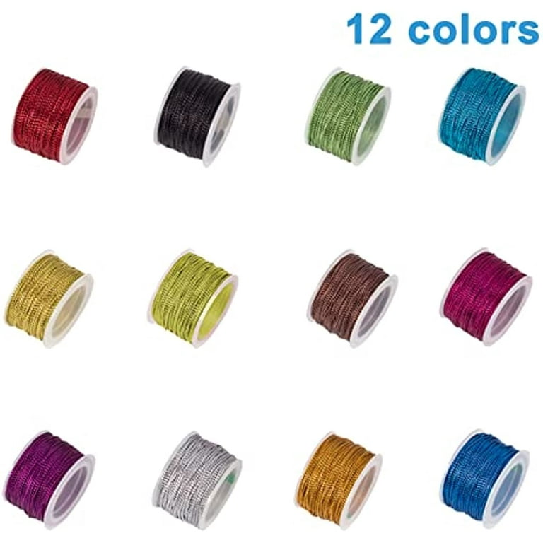  Gold String,Christmas String,100 M/109 Yards 1mm Metallic Cord  Tinsel String Craft Making Cord for Wrapping,Hair Braiding and Craft Making  : Arts, Crafts & Sewing