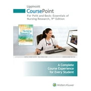 Lippincott CoursePoint for Polit: Essentials of Nursing Research (CoursePoint for BSN), 9781496375636, Paperback, Ninth, 12 Month