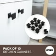 thumbnail image 3 of Wood Grip Modern Square Knobs Matte Black, 3 of 7