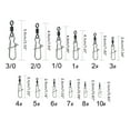 thumbnail image 3 of 10Pcs High Strength Balls Bearing Swivels Snap Fishhooks Lures Swivels Tackle, 3 of 16