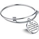 thumbnail image 1 of Eres más valiente, más fuerte, más inteligente de lo que crees, pulsera expandible inspiradora para mujer, 1 of 7