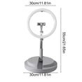 thumbnail image 3 of Tauxra 10 Inch Led Ring Light With Stand Foldable Portable For Live Stream Selfie Photography Pink, 3 of 6