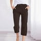 thumbnail image 1 of WILLBEST Pantalones Casuales para Mujer: Transpirables, de Tejido Liso, de 7/8 de Largo, Modernos, para Uso Diario, Cómodos y elegantes. Chica, 1 of 3