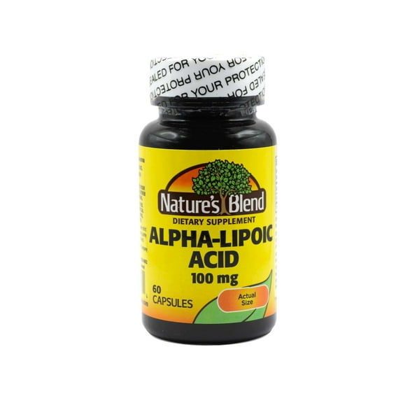 Nature's Blend 100 mg Alpha Lipoic Acid Capsules, 60 Count