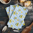 thumbnail image 6 of Cute Lemon Summer Kitchen Towels Set of 2, Water Absorbent Dish Towel, Farmhouse Floral Blue Striped Decorative Hand Towels - Quick Drying Cloth for Cooking Baking, 18x28 Inch, 6 of 8