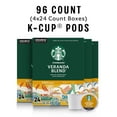 thumbnail image 3 of Starbucks K-Cup Coffee Pods, Starbucks Blonde Roast Coffee, Veranda Blend For Keurig Brewers, 100% Arabica, 4 Boxes (96 Pods Total) Packaging May Vary, 3 of 3